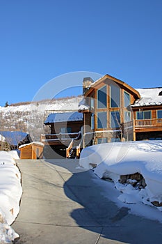 Country home in winter