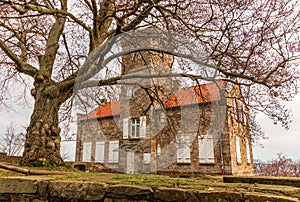 Country house Custodis on the old castle complex of the Isenberg near Hattingen above the Ruhr photo