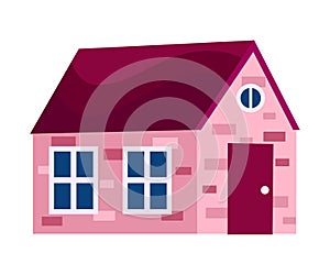 Country house vector flat illustration