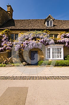 Country house with wisteria