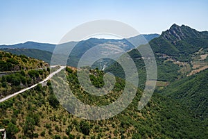 Country landscape near Albano di Lucania, Italy