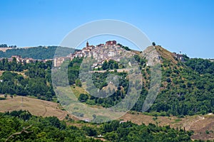 Country landscape near Albano di Lucania, Italy