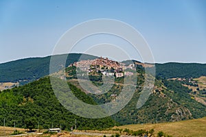 Country landscape near Albano di Lucania, Italy