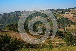 Country landscape near Campobasso, Molise, Italy