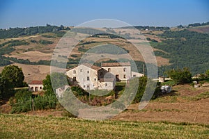 Country landscape near Campobasso, Molise, Italy