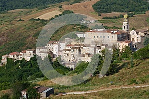 Country landscape near Campobasso, Molise, Italy