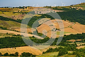 Country landscape near Monteleone di Puglia, Italy