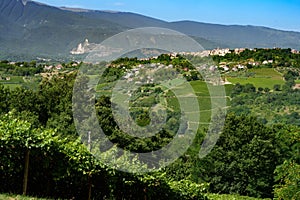 Country landscape near Orsogna and Bucchianico, Abruzzo, Italy photo