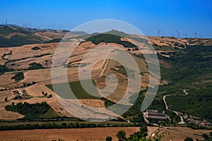 Country landscape near Panni,Apulia, Italy