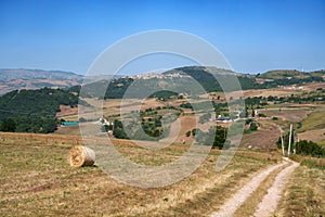 Country landscape near Potenza, Basilicata, Italy