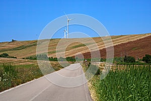 Country landscape near Troia,Apulia, Italy