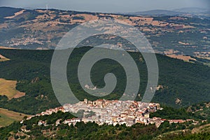 Country landscape near Volturara Appula, Apulia, Italy