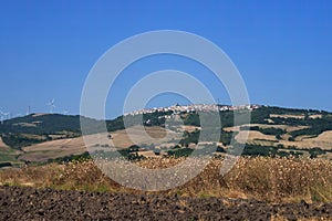 Country landscape near Volturino, Apulia, Italy