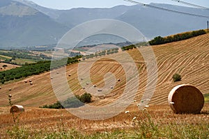 Country landscape at summer near Lanciano, Abruzzo, Italy