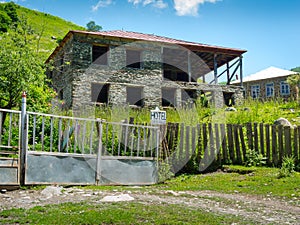 Country landscape in Svaneti