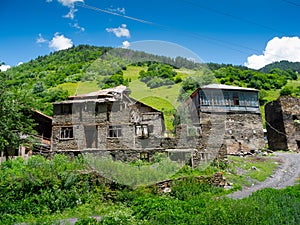 Country landscape in Svaneti