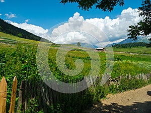 Country landscape in Svaneti