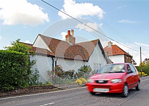 Country lane driving