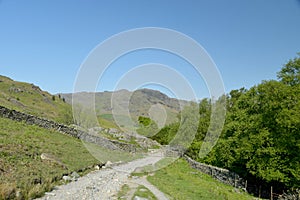 Country lane through the Tilberthwaite Fells