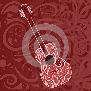 Country music background - guitar