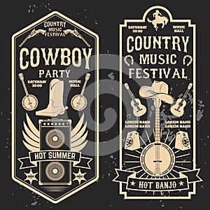Country music festival flyer.