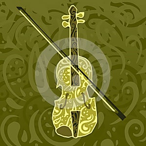 Country music pattern - fiddle