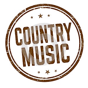 Country music sign or stamp