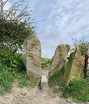 Country path with Stile