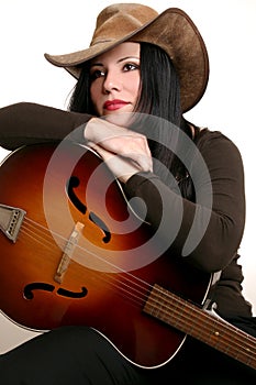 Country performer and guitar