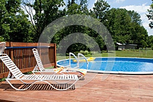 Country Pool and Deck