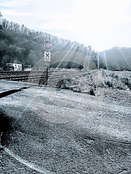 The Country Railroads next to the French Broad River