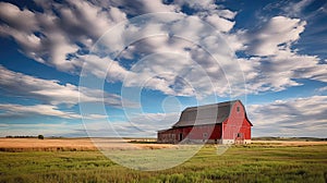 country red barn sky