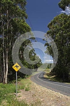 Country road in Australia