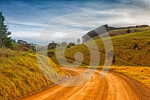 Country road in Australia