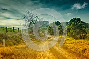 Country road in Australia photo