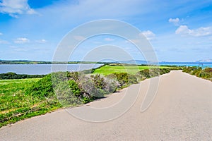 Country road in Fiume Santo shore