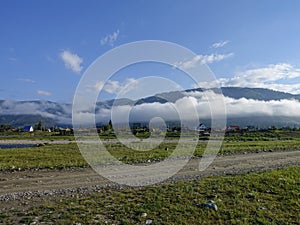 Country road in the mountains