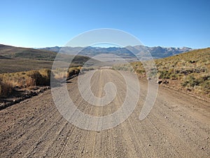 Country road in the mountains, California