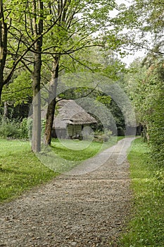 Country road in open-air museum