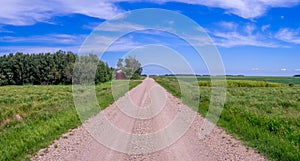 Country road panorama