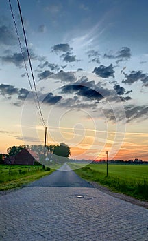 Country Road at Sunset