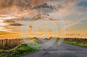 Country Road at Sunset