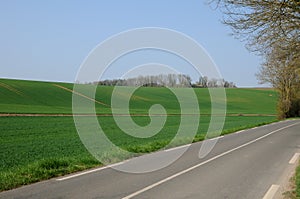 Country road in Val d Oise