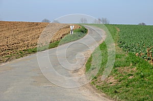 A country road in Val d Oise