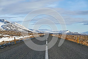 Country roadway in Iceland