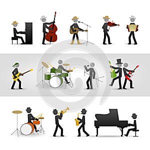 Country, rock and jazz band