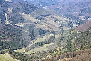 Country scene from Klak hill, Slovakia