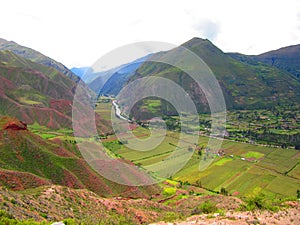 Country side of Peru, salt flats