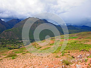 Country side of Peru, salt flats