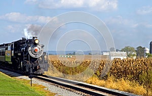 Country steam locomotive